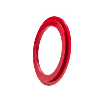 Red silicone O-ring manufactured at Alright Silicone, a division of EPTAM, for high-performance applications