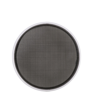 Mesh filter with an overmolded silicone ring,